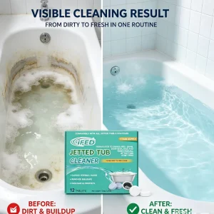 Professional Jetted Tub Cleaner Bathtub Tabs Septic Safe Scale and Residue Remover