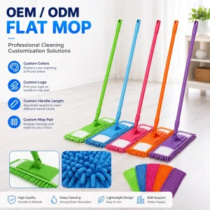 Professional Made Superior Quality Durable Dust Dry Cleaning Magic Chenille Steel Telescopic Handle Eco Friendly Floor Mops