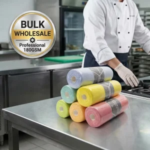 Professional Microfiber Cleaning Cloth Roll Super Absorbent 180GSM Lint Free Dish Cloths 20 Sheets Kitchen Towels