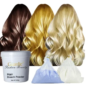 Professional Organic Hair Bleach Dye Cream Lightener Blue Powder Ammonia-Free Hair Color Hair Bleaching Professional
