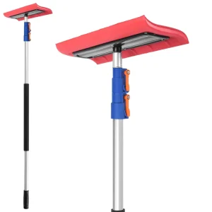 Professional Roof Snow Broom and Snow Remover with Telescopic Aluminum Pole Snow Removal Tools