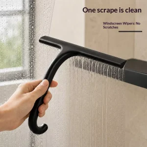 Professional Shower Squeegee for Bathroom Glass Cleaning Silicone Gel Mirror and Window Scraper