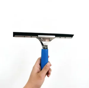 Professional Stainless Steel Window Squeegee with Rubber Blade 4 Sizes (10″ 12″ 14″ 18″) Water Removal Tool for Windows Showers