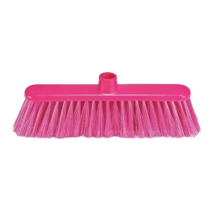 Professional Sweeping Broom Head PET Bristles Flagged Bristle Design Soft Bristles Dustpan Included Metal Handle