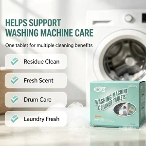 Professional Triple Action Decontamination and High Foam Descaling Agent for Automatic Washing Machine Tablets