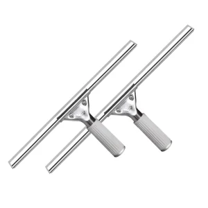 Professional Window Cleaning Kit TPE Handle Stainless Steel Notched Industrial Water Squeegee Glass Window Cleaner