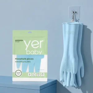 Promotion Women Thin Housework Pink Cleaning Gloves Waterproof Latex Gloves Dishwashing Skin Friendly Durable Household Gloves