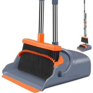 Promotional Current Season Upgrade Self Cleaning Broom Dustpan Set Kitchen Accessories