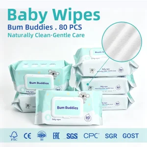 Purified Water Infused Mild Skin Friendly Disposable Infant Daily Cleansing Wipes for Baby Wet Wipes