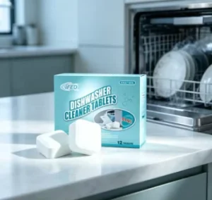 Quick Dissolve Dishwasher Cleaner Tablets Natural Formula Remove Hidden Grime & Foul Smell Fit Top & Front Loading Home