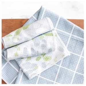 Quick-Dry Microfiber Waffle Dishcloth Dish Towels for Kitchen Sublimation Dish Towels Waffle Kitchen Towel