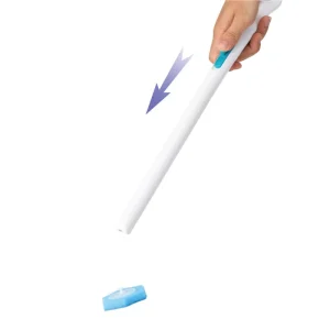 Quick-Load Disposable Toilet Cleaner Wand with Auto-Clamping and Disposable Pads