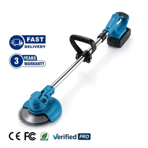Quiet DIY Industrial Cordless Electric Lawn Mower Lithium Battery Steel Blade Adjustable Settings 20 30 Minute Runtime for