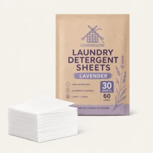 REACH FSC Lavender Laundry Detergent Sheets Long Lasting Fragrance Cold Water Low MOQ Zero Plastic Laundry Sheets