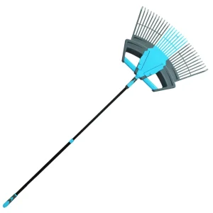 RHINOCEROS Adjustable Handle Telescopic 30 Tines Quick Clean up Lawn and Yard Leaf Rake Model 8604 08600
