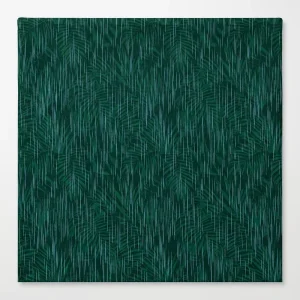 Rainforest Rain Pattern Tea Towel Jungle Green Cotton Dish Cloth for Kitchen Decor