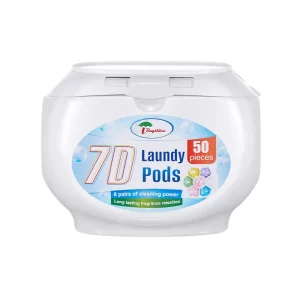 Rayshine 7 in 1 Laundry Pods Cleaning Laundry Detergent With Fragrance Booster Beads Ready to Ship 50 Pcs box