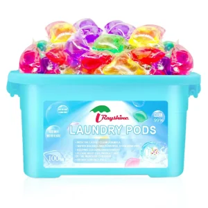 Rayshine Custom Laundry Washing Cleaning Detergent Gel One Cells Laundry Pods Beads 5g*100