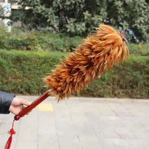 Real Feather Duster for Home and Car Retractable Non Shedding Dust Remover