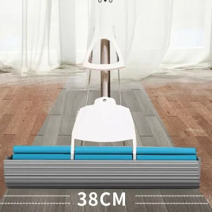 Realida Extendable Absorbent PVA Sponge Mops for Home Floor Cleaning Self Squeeze Steel Aluminium Alloy Flat Mop