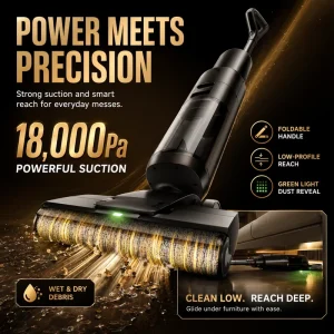 Rechargeable Cordless Floor Washer Wet-Dry Vacuum Cleaner Vacuum Mop for Hard Floors