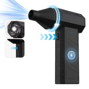 Rechargeable Electric Air Duster with Brushless Motor and 3 Adjustable Gears for Car Cleaning
