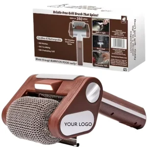 Rechargeable Electric Durable Convenient Grill Brush Power Spinning Stainless Steel Bristle Free BBQ Cleaning Brush Food Grade