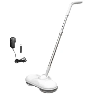 Rechargeable Electric Spin Mop Cleaner with Self-Washing Bucket for Tile, Hardwood, Marble and Laminate Floors