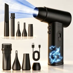Rechargeable Electric air Duster Lightweight Handheld Mini Fan Portable Mini air Blower