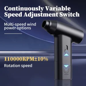 Rechargeable Handheld Air Blower Gun 110000RPM Electric Air Duster