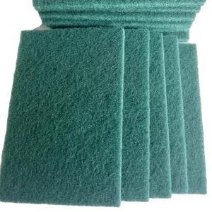 Rectangle Heavy-Duty Aluminium Oxide Green 150x100mm Surface Polishing Scouring Pad