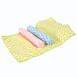 Rectangle Household Kitchen Floor Cleaning Durable Microfiber Cloth