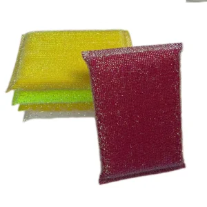 Rectangle Kitchen Cleaning Sponge Household Scrubber Dishwashing Sponge Scouring Pad