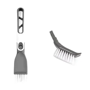 Rectangular Crevice Cleaning Brush with Scraper Detachable Scrub Brush for Pots Pans Sinks