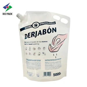 Recyclable Plastic Spout Pouch for Sanitizer and Washing Powder Liquid