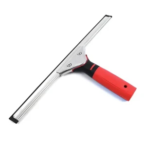 Red 14 Inch Stainless Steel Shower Window Squeegee Long Handle Car Window Cleaning Factory Direct Custom