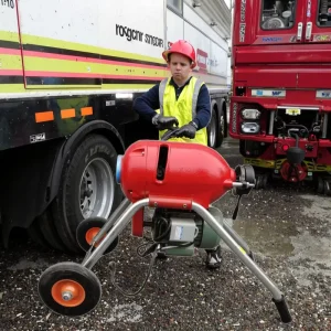 Red Electric Drain Pipe Cleaning Machine