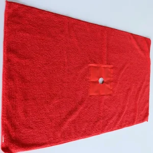 Red Microfiber Floor Cleaning Cloth with Hole 45x75cm