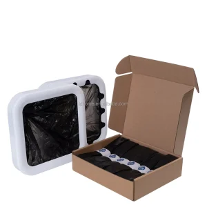 Refill Ring Trash Bags for Cat Waste and Cat Litter Boxes Plastic Fold Bags