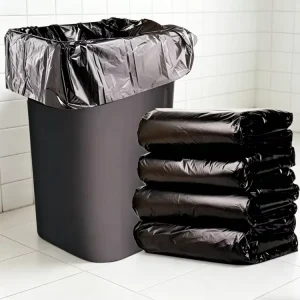 Reinforced Bottom Heat-Seal PE Garbage Bags 45 Gallon for Restaurant Hotel and Kitchen Use