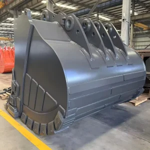 Reinforced HD Mining Excavator Bucket with 1 Year Warranty for 90-150 Ton Excavators