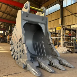 Reinforced HD Rock Bucket 48 Ton Excavator Mining Bucket for EC480 Large Excavator Earthmoving Attachments