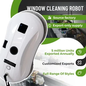Remote-Control Electric Window Cleaning Robot for Household, Office and Hotel Glass