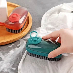 Replaceable-Head Round Cleaning Brush for Clothes and Shoes