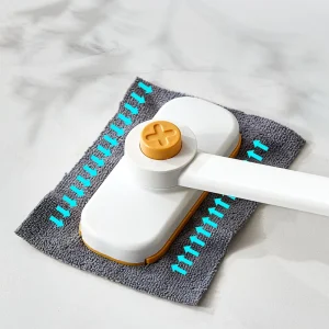 Replaceable Rag Cleaning Brush with Handle for Kitchen and Household Use
