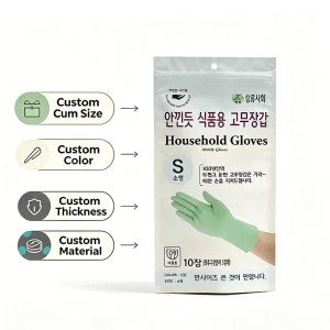 Resealable Laminated Plastic Stand-Up Zipper Pouch Hang Hole Food Glove and Cosmetics Packaging