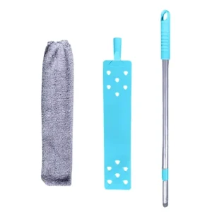 Retractable Long-Handled Curved Washable Fiber Feather Duster