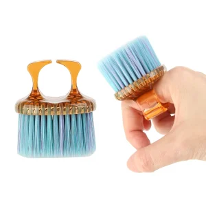 Retro Ring Sweep Cleaning Duster Brush, Compact ABS Hairdressing Tool