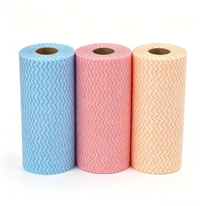 Reusable 20*30cm 125g Kitchen Towel Roll 50-Piece Nonwoven Fabric Cleaning Cloths