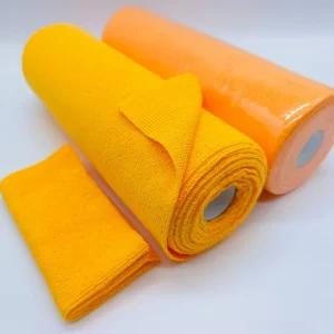 Reusable 50pcs/Roll 25*25cm 180gsm Microfiber Water-Absorbent Quick-Drying Cleaning Cloth Roll Tear Towel Kitchen